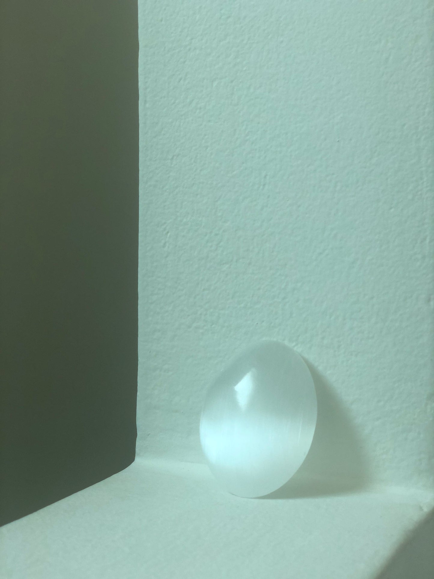 Selenite Polished Palm Crystal